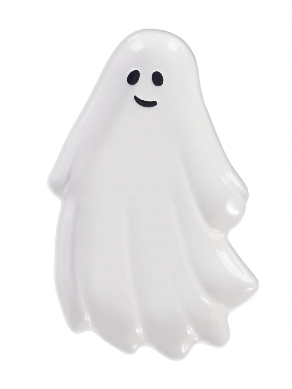 Way to celebrate Halloween ghost ceramic figural treat tray NWT